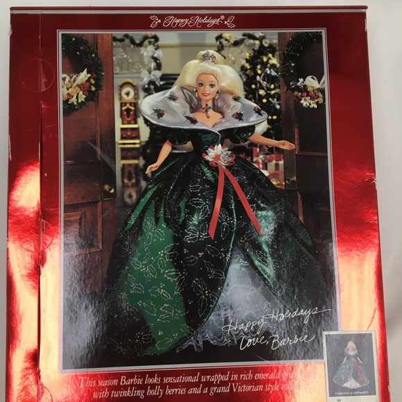 Vintage Barbie 1995 Happy Holidays Special Edition Barbie doll by Mattel in box - Picture 7 of 11
